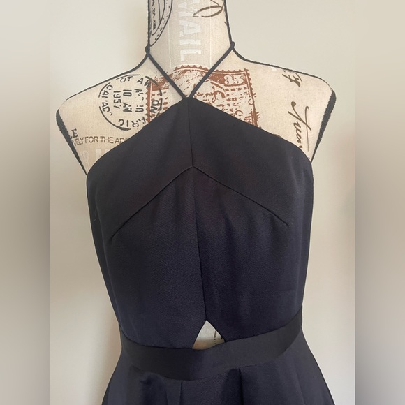 Lumier by Bariano formal navy blue knee length dress size medium - Picture 3 of 13